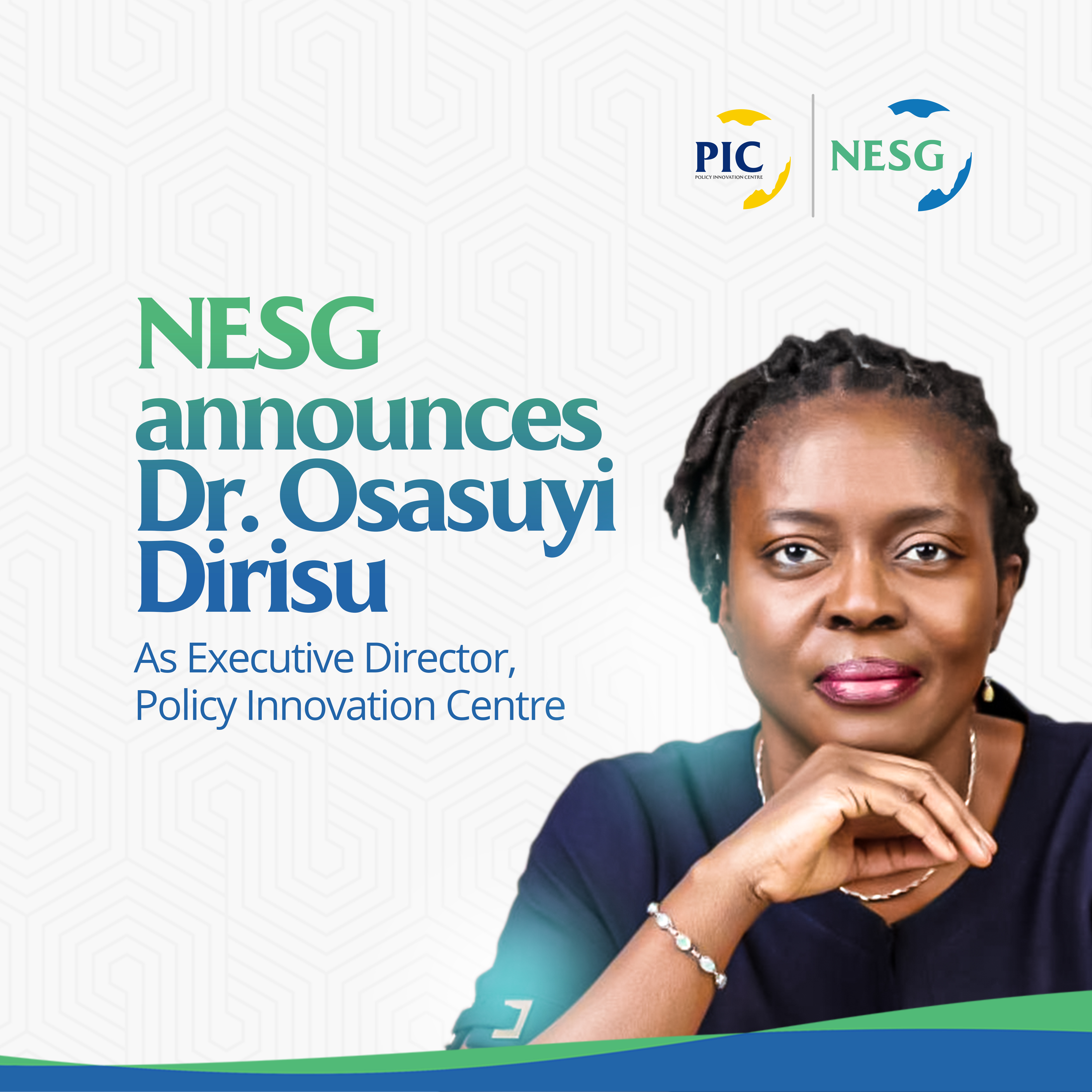 NESG appoints Osasuyi Dirisu as PIC Executive Director